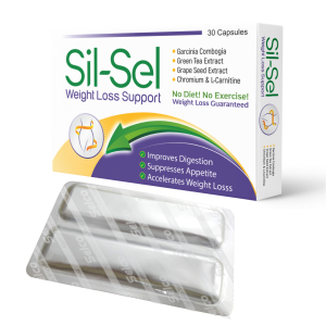 "Sil-Sel – Weight Loss & Fat Burner Supplement with Garcinia Cambogia, Green Tea, Acai Berry, Chromium, Grape Seed & L-Carnitine"