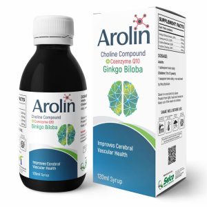 "Arolin – Brain Boosting syrup with Ginkgo, CoQ10, and Choline"