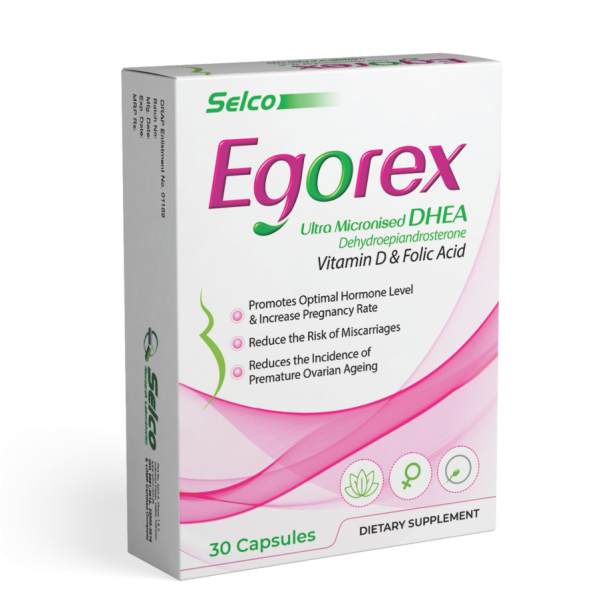 "Egorex – Hormonal Balance, Bone Strength & Energy Support with DHEA, Vitamin D3, and Folic Acid"